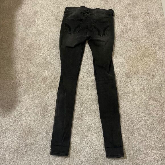 Hollister black super skinny jeans, low rise three button size 1/w 25 - Picture 8 of 8